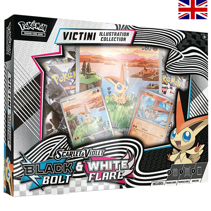 Scarlet & Violet - Black Bolt & White Flarte Unova Victini Illustration Collection - Englisch