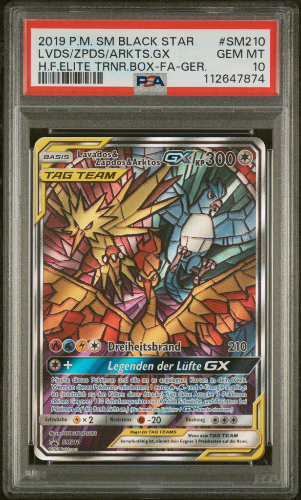 Lavados Zapdos Arktos GX 2019 210 German PSA 10