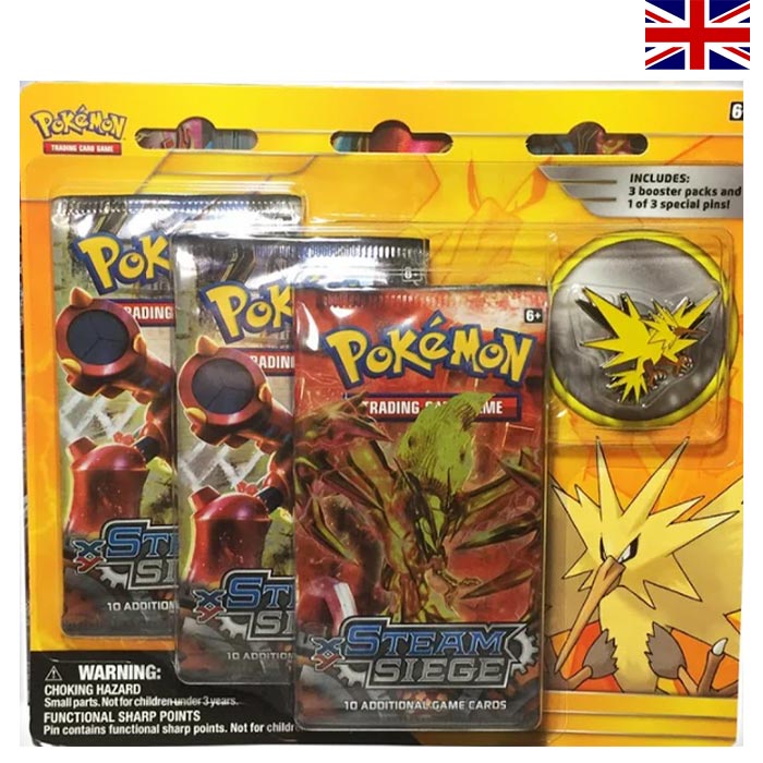 XY Steam Siege 3er Blister - Englisch