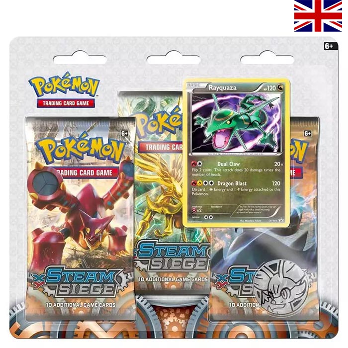 XY Steam Siege 3er Blister- Englisch