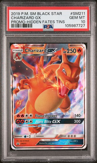 Charizard GX 2019 211  PSA 10 - Englisch