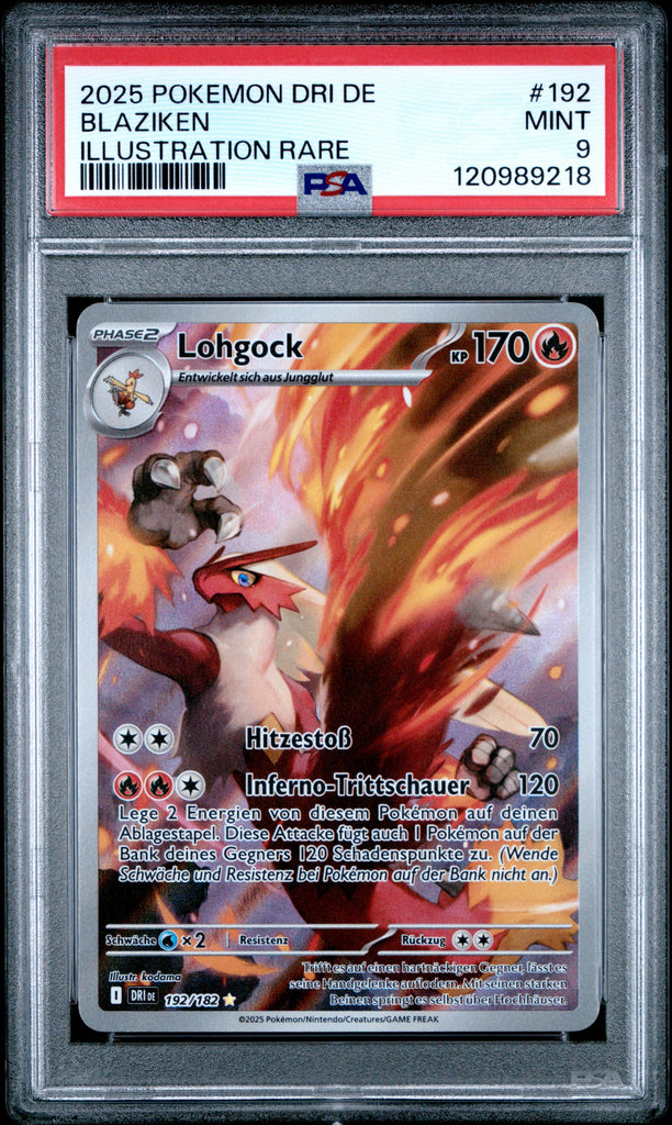 Blaziken 2025 192 German PSA 9
