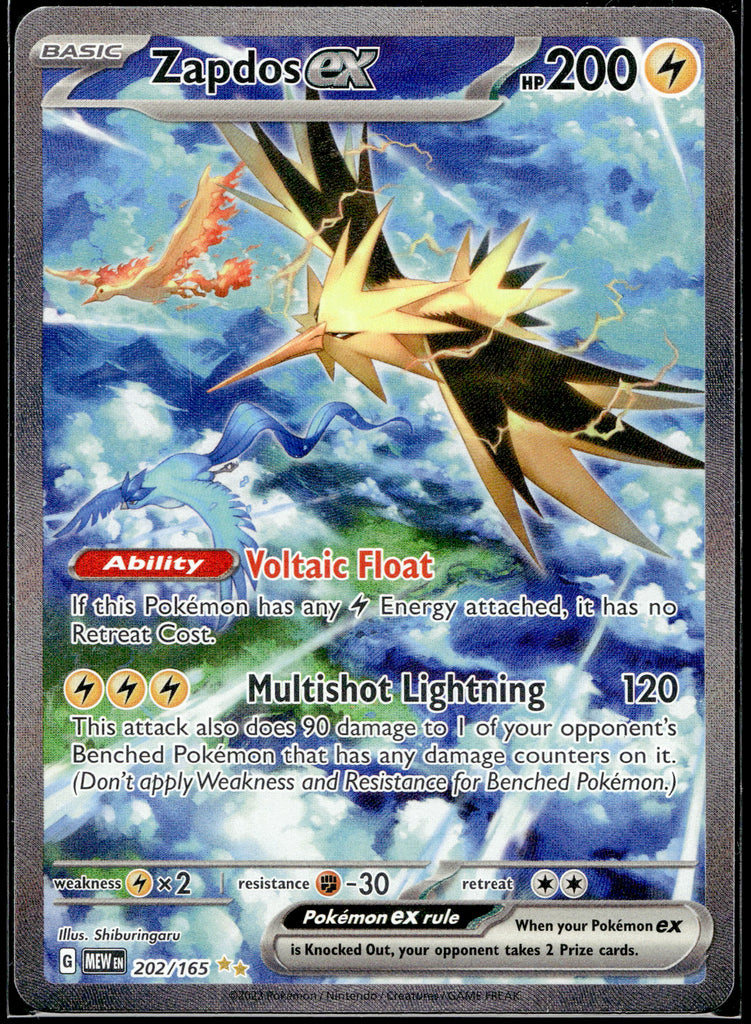 Zapdos ex (MEW 202) - Englisch