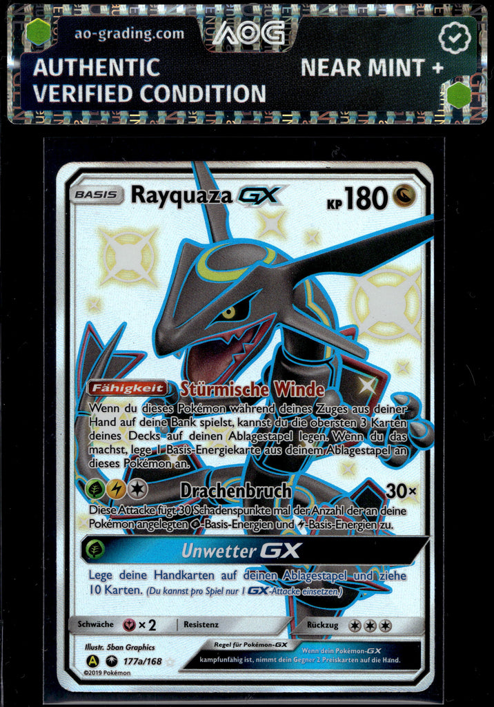 Rayquaza GX (CES 177a) - German - AOG NEAR MINT+