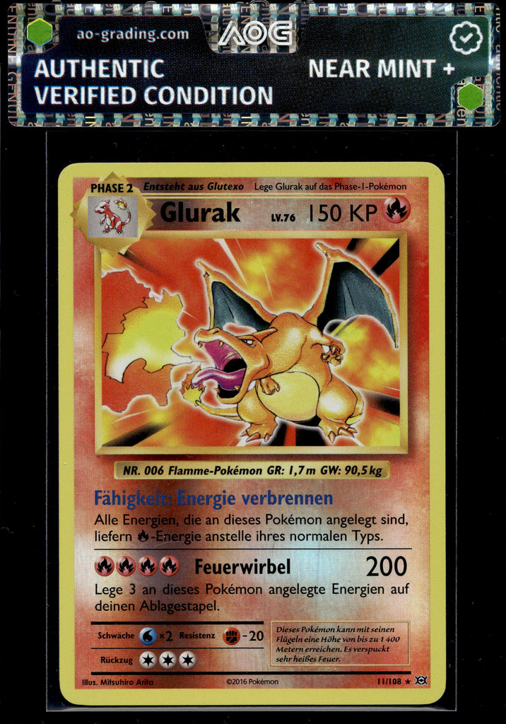 Glurak (EVO 11) Reverse Holo - German - AOG NEAR MINT+