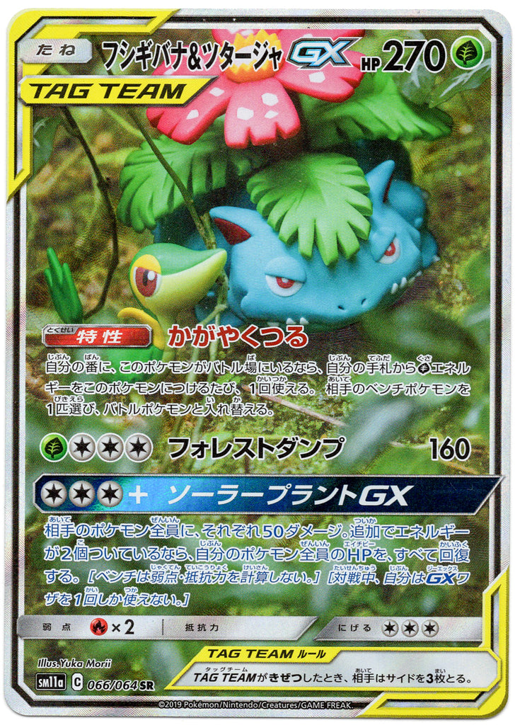 Venusaur & Snivy GX (sm11a 066) - Japanisch
