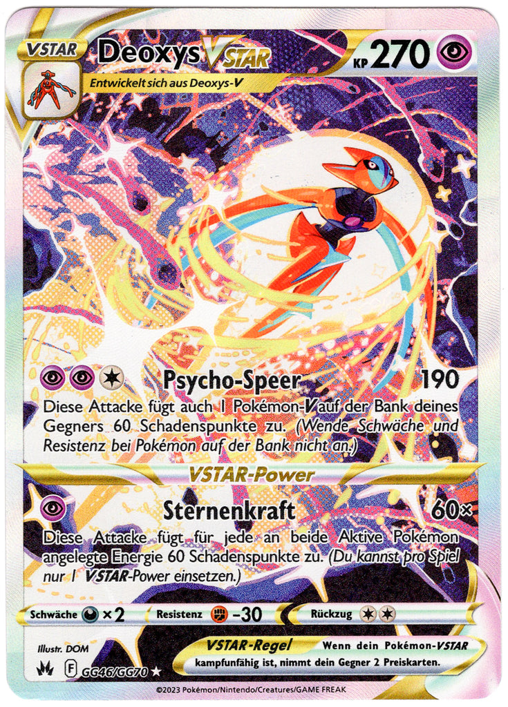 Deoxys VSTAR (CRZ GG46) - Deutsch