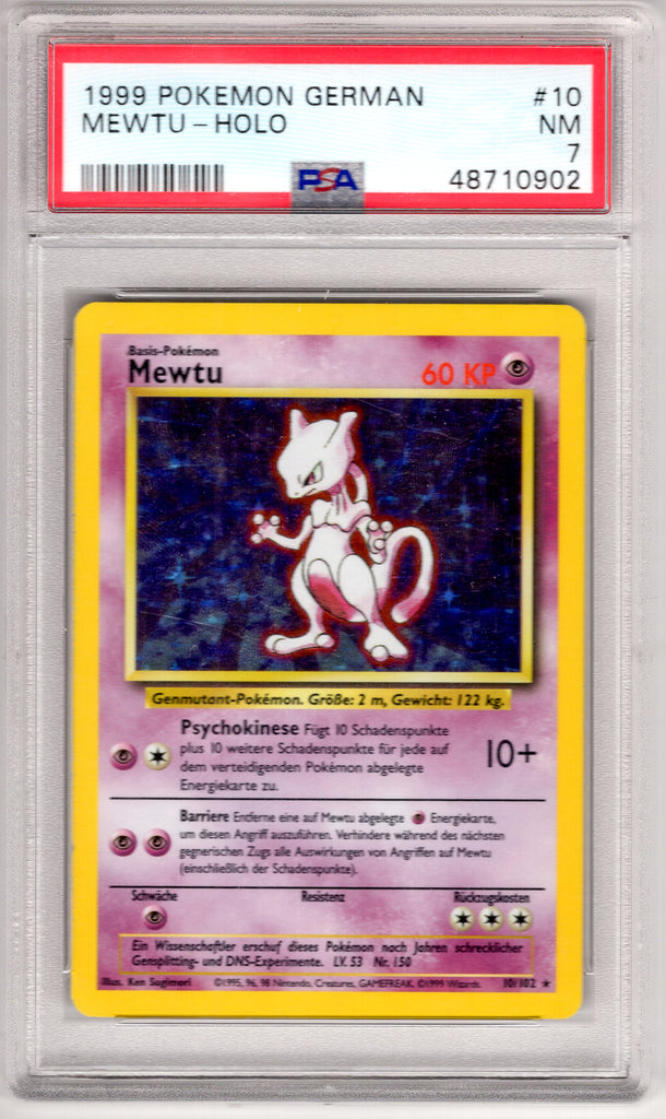 Mewtwo 1999 #10 PSA 7