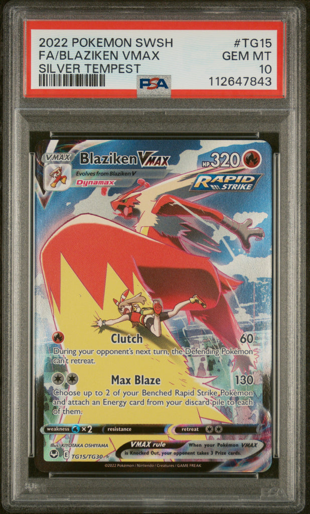 Blaziken VMAX 2022 15 Englisch PSA 10