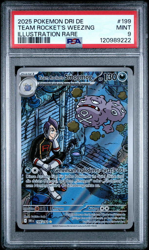 Team Rocket's Weezing 2025 199 German PSA 9