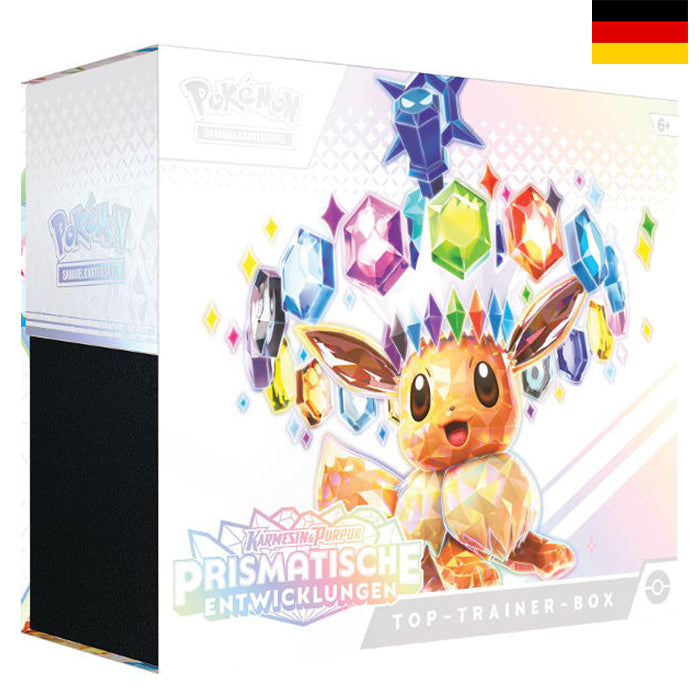 Karmesin & Purpur - Prismatische Entwicklungen Top Trainer Box - Deutsch