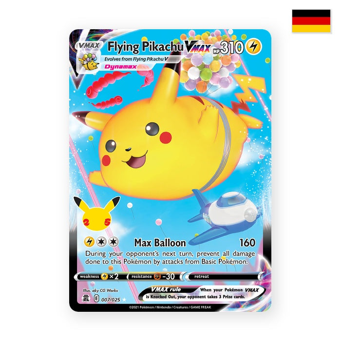 Fliegendes Pikachu VMAX (CEL 007) - Deutsch