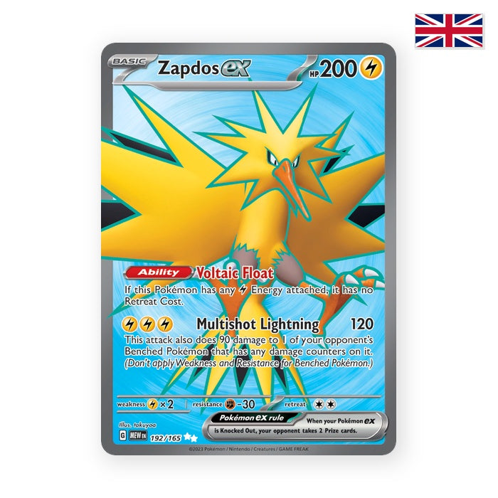 Zapdos ex (MEW 192) - Englisch