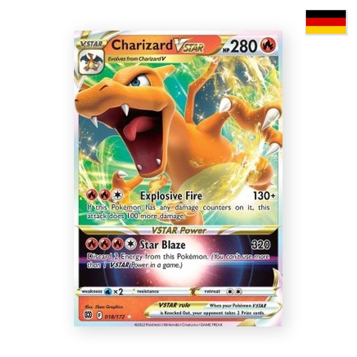 Glurak VSTAR (BRS 018) - Deutsch