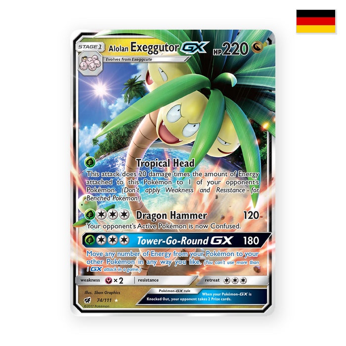 Alolan Exeggutor GX (CIN 74) - Deutsch