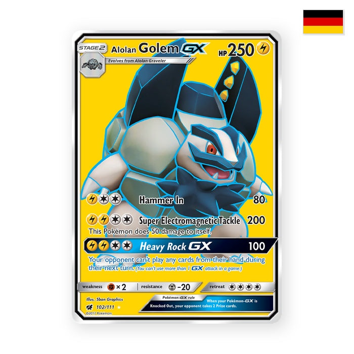 Alolan Golem GX (CIN 102) - Deutsch