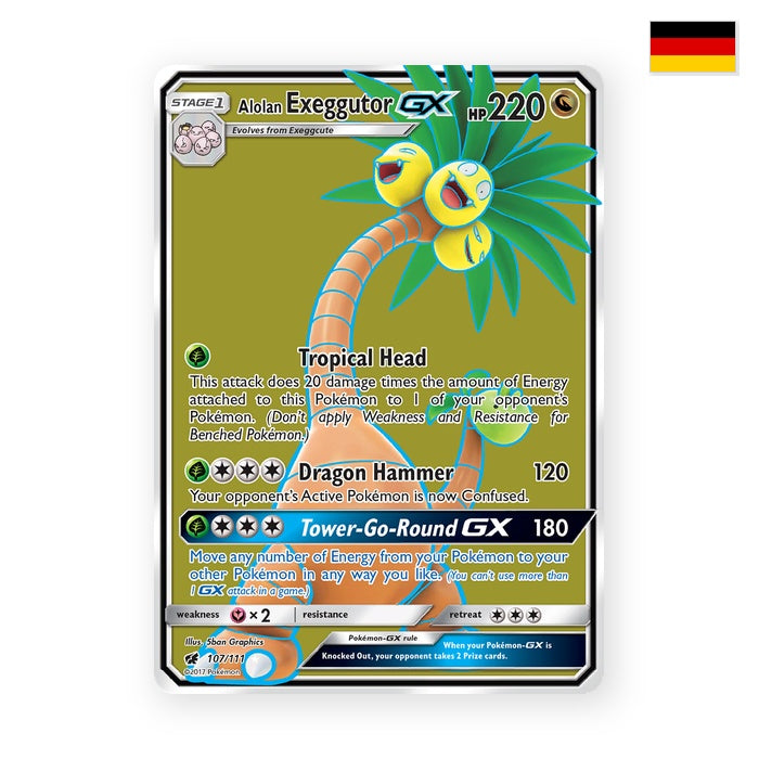 Alolan Exeggutor GX (CIN 107) - Deutsch