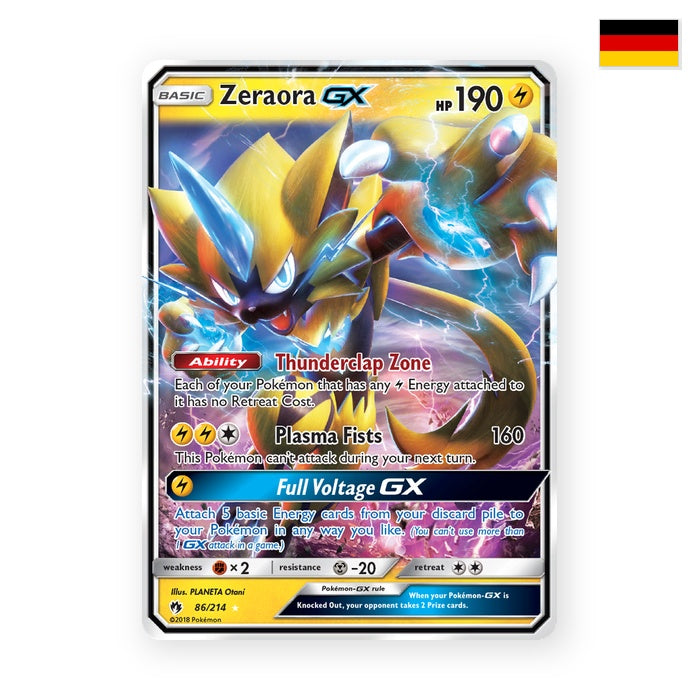 Zeraora GX (LOT 86) - Deutsch