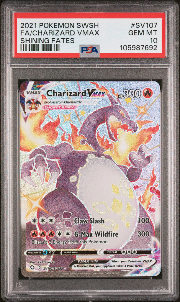 Charizard VMAX 2021 107 PSA 10 - Englisch