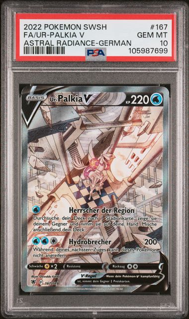 Palkia V 2022 167 PSA 10 - Deutsch