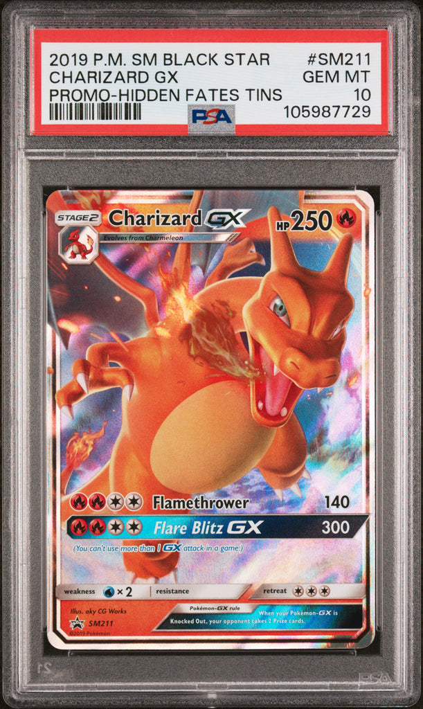 Charizard GX 2019 211 PSA 10 - Englisch