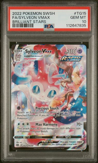 Sylveon VMAX 2022 TG15 PSA 10 - Englisch