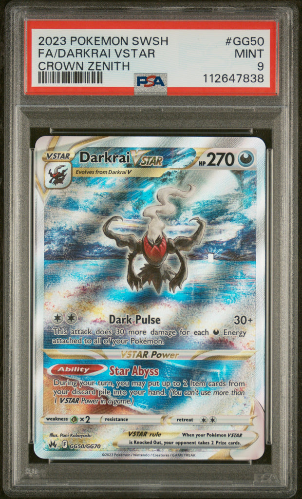 Darkrai VSTAR 2023 GG50 PSA 9 - Englisch