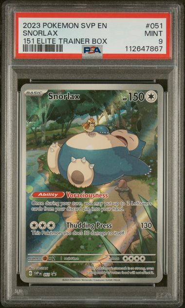 Snorlax 2023 51 PSA 9 - Englisch