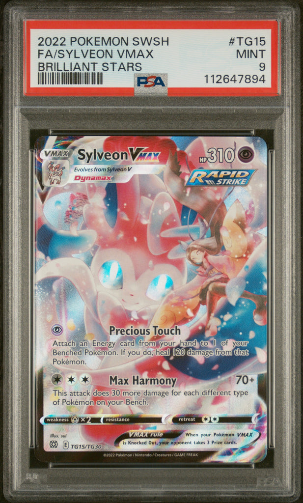 Sylveon VMAX 2022 TG15 PSA 9 - Englisch