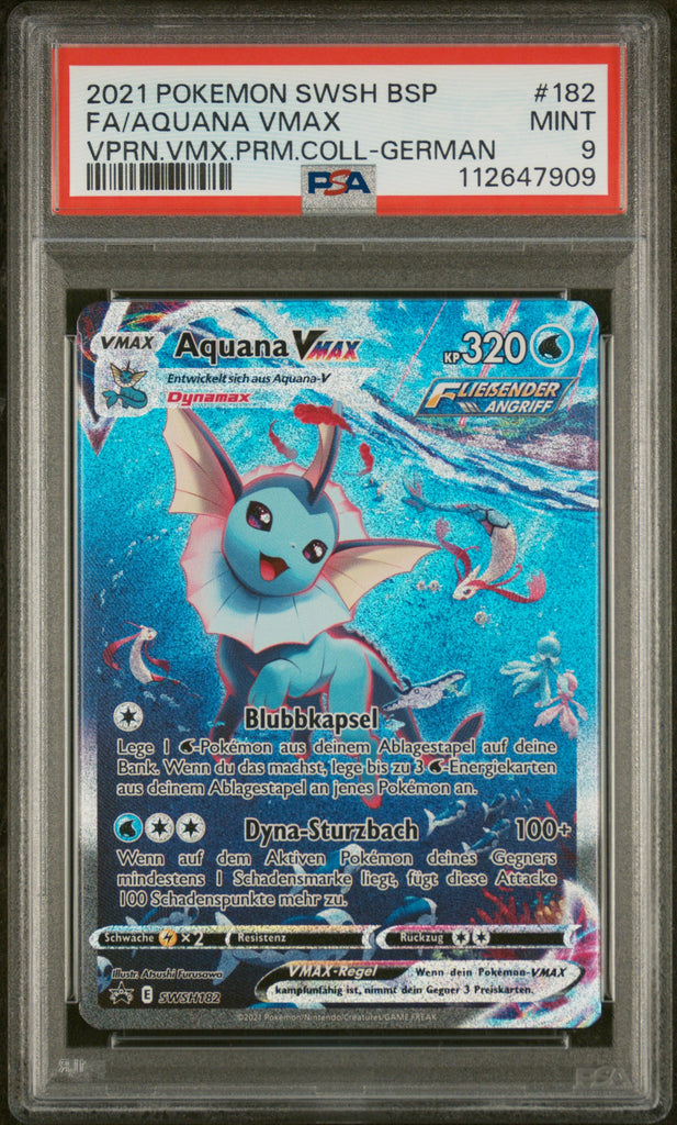 Aquana VMAX 2021 182 PSA 9 - Deutsch