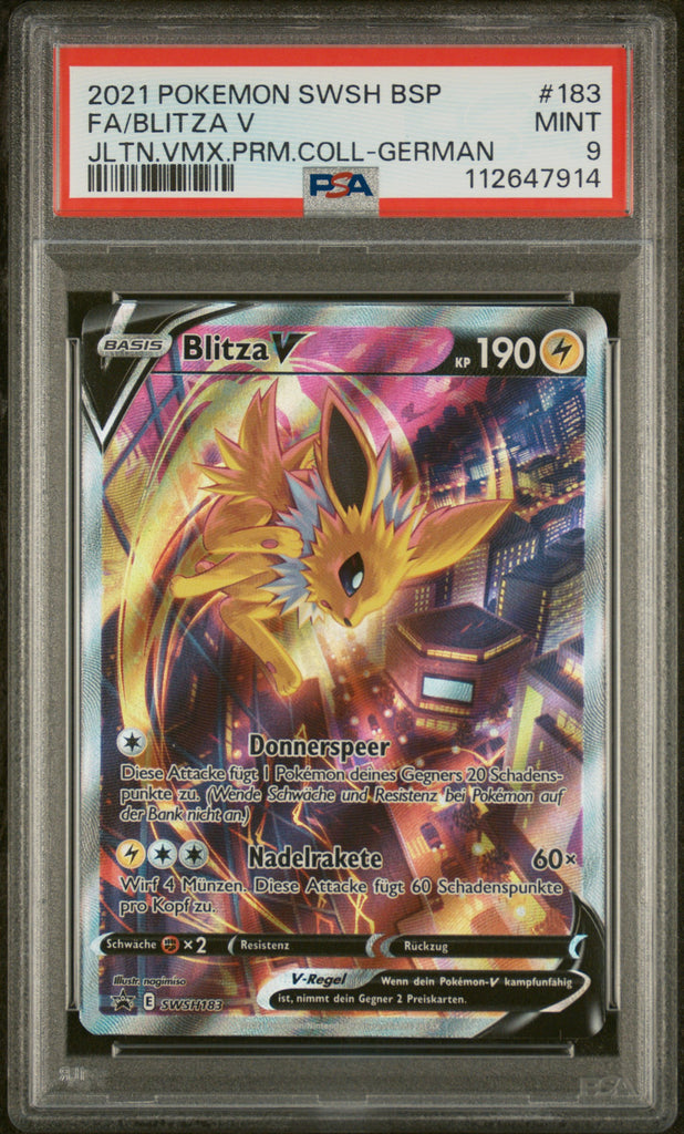 Blitza V 2021 183 PSA 9 - Deutsch