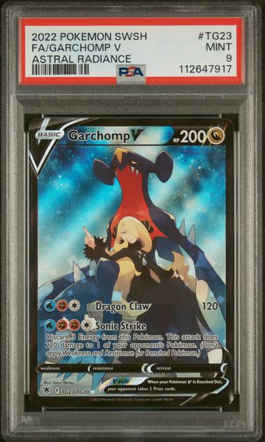 Garchomp V 2022 023 PSA 9 - Englisch