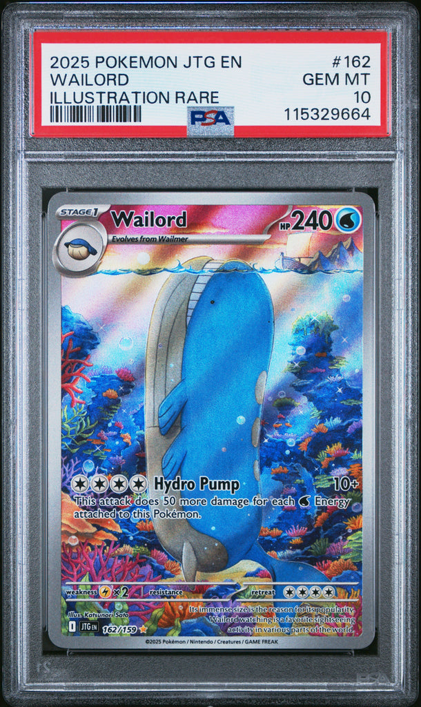 Wailord 2025 162 PSA 10 - Englisch
