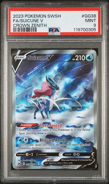 Suicune V 2023 GG38 PSA 9 - Englisch