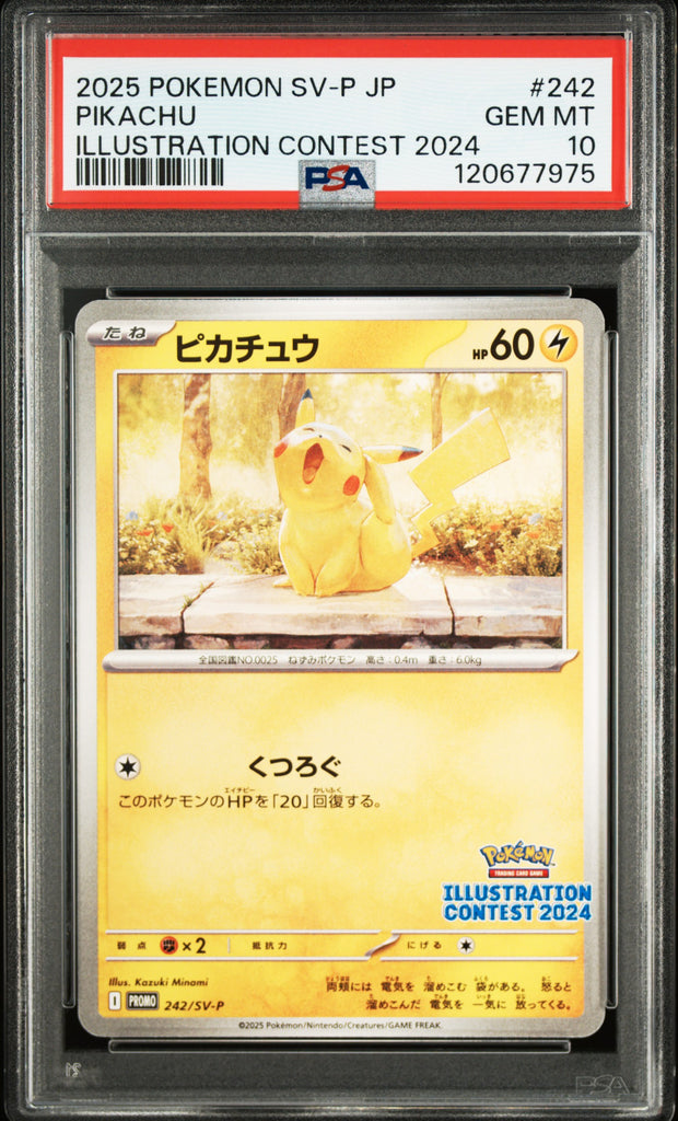 Pikachu 2025 242 PSA 10 - Japanisch