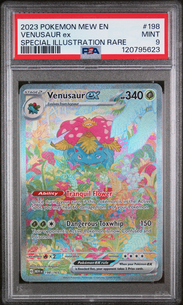 Venusaur EX 198 151 PSA 9 - Englisch