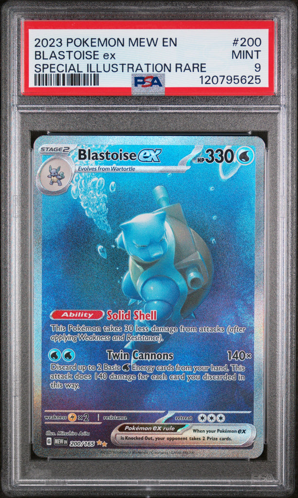 Blastoise EX 200 151 PSA 9 - Englisch