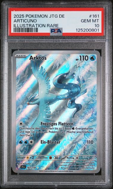 Articuno 2025 161 PSA 10 - Deutsch