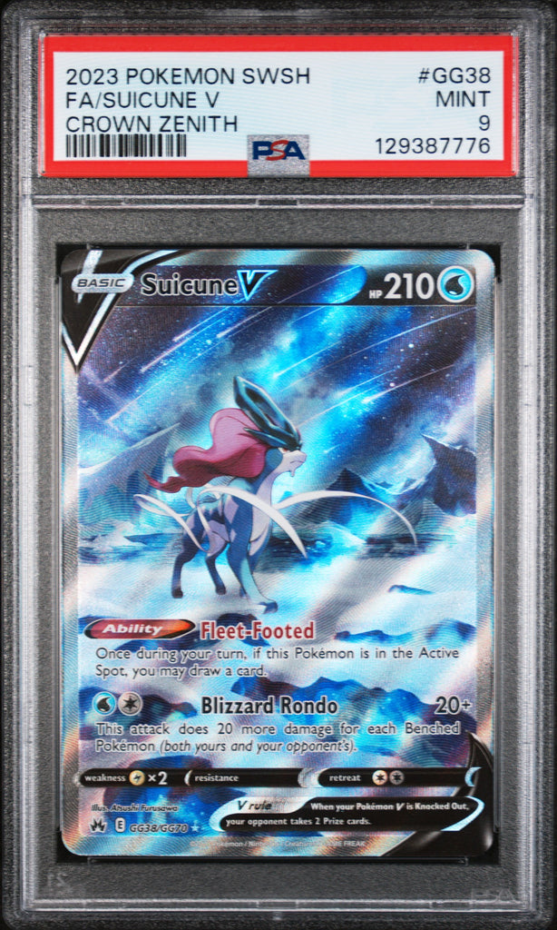 Suicune V 2023 GG38 PSA 9 - Englisch