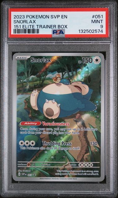 Snorlax 2023 51 PSA 9 - Englisch