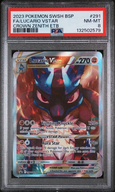 Lucario VSTAR 2023 291 PSA 8 - Englisch