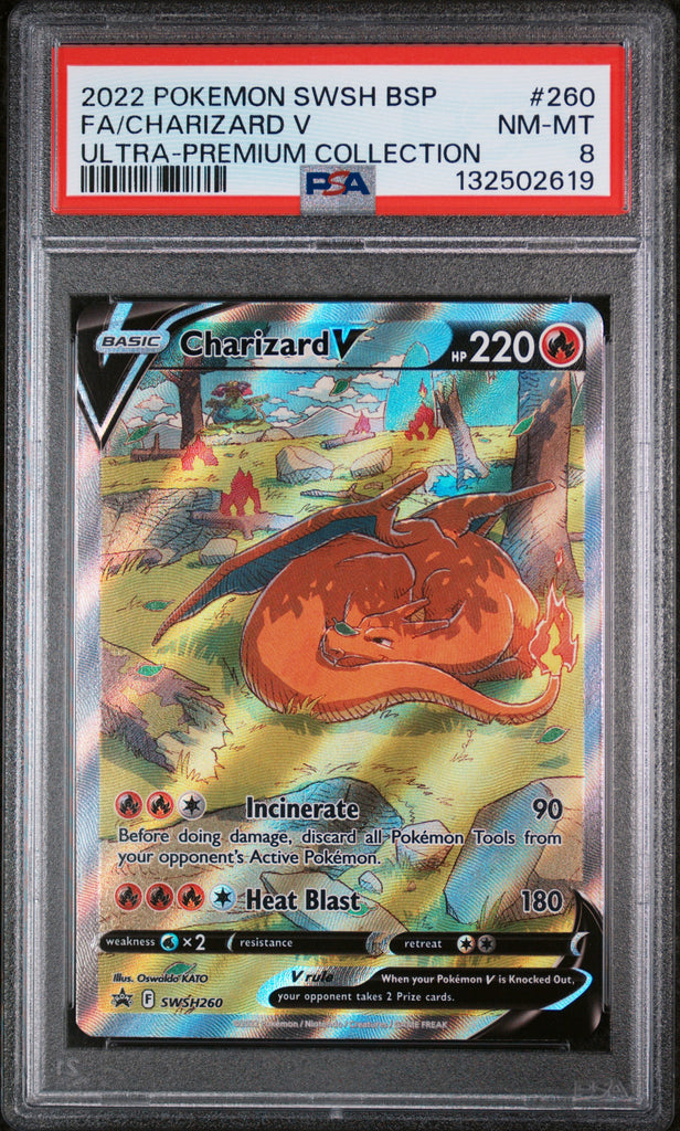 Charizard V 2022 260 PSA 8 - Englisch