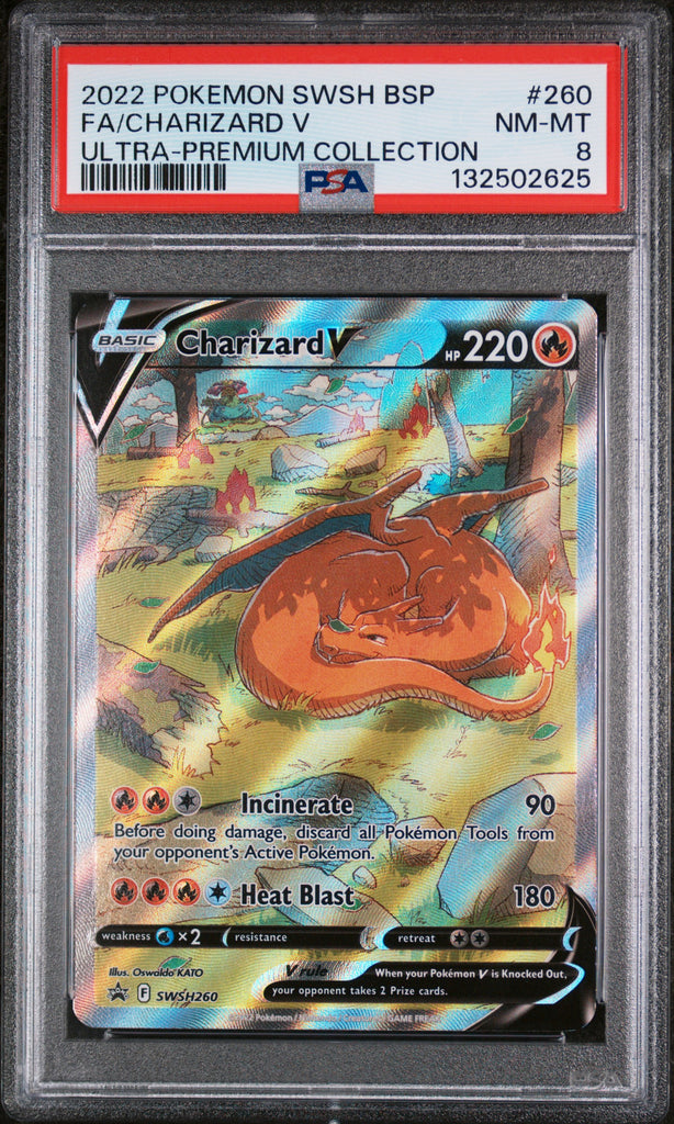 Charizard V 2022 260 PSA 8 - Englisch