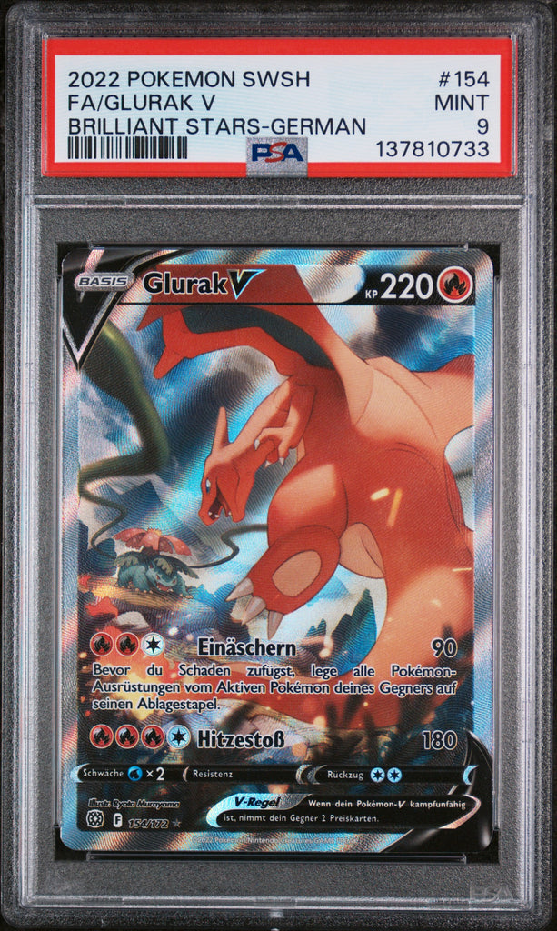 Glurak V 2022 154 PSA 9 - Deutsch