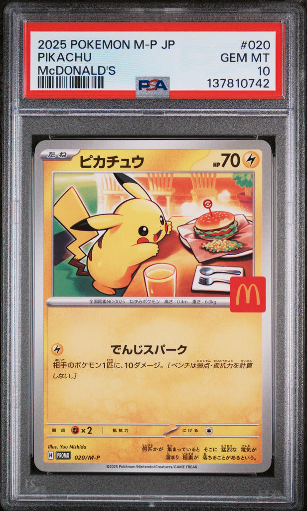 Pikachu 2025 020 PSA 10 - Japanisch