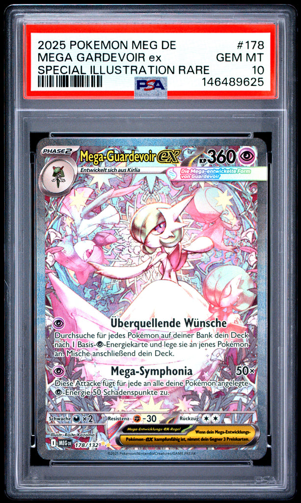 Mega Gardevoir EX 2025 178 PSA 10 - Deutsch