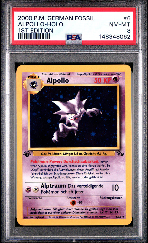 Alpollo 1st Edition 2000 6 PSA 8 - Deutsch