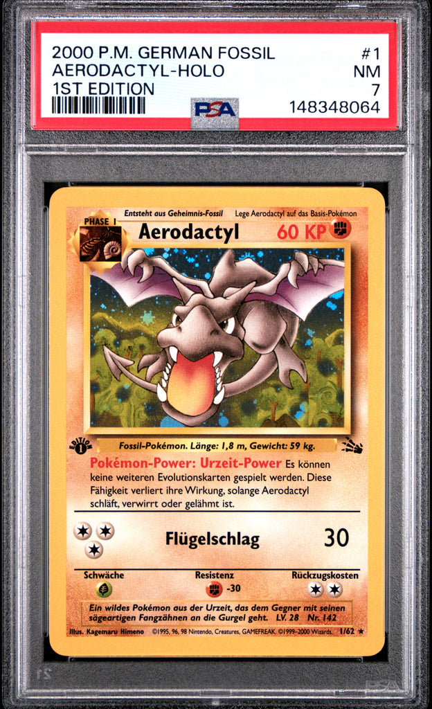 Aerodactyl 1st Edition 2000 1 PSA 7 - Deutsch