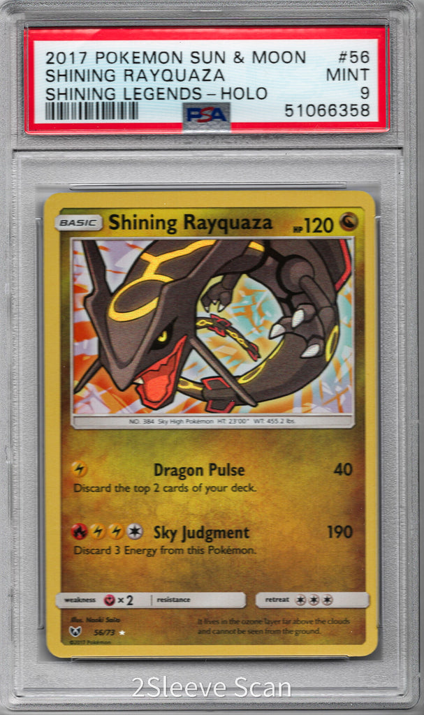 Shining Rayquaza 2017 56 PSA 9 - Englisch