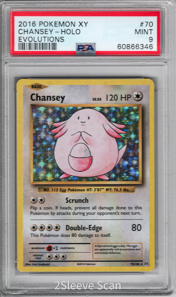 Chansey 2016 70 PSA 9 - Englisch